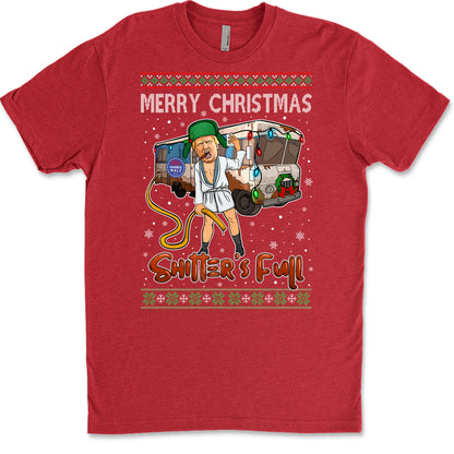 Trump 2024 Merry Christmas Shitter’s Full, Funny Trump Christmas Shirt, Trump 47th President Sweatshirt Dark T1757 - GOP