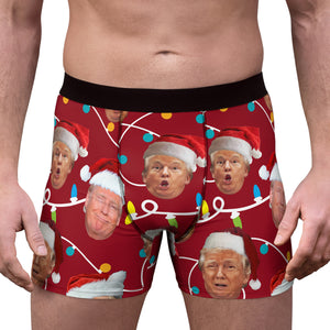 Funny Trump Face Boxer Briefs, Political Xmas Gift, Trump Christmas Gift, Republican Gift 681763 - GOP