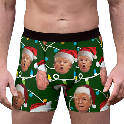 Funny Trump Face Boxer Briefs, Political Xmas Gift, Trump Christmas Gift, Republican Gift 681763 - GOP