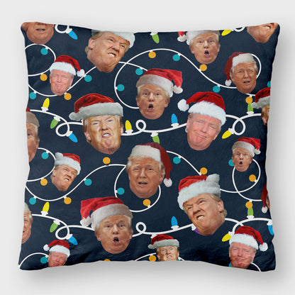 Funny Trump Face Ugly Pillow, Funny Trump Pillow, Trump 2024 Christmas Pillow 681763 - GOP
