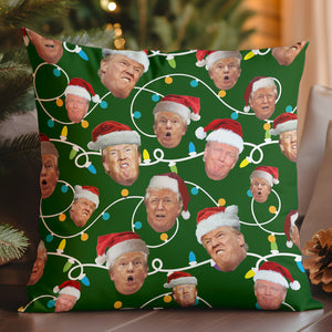 Funny Trump Face Ugly Pillow, Funny Trump Pillow, Trump 2024 Christmas Pillow 681763 - GOP