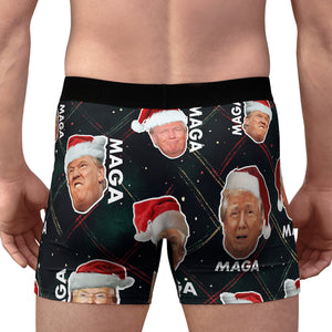 Funny Trump Face MAGA Boxer Briefs, Funny Trump Boxer, Trump Christmas Gift, Republican Gift 681776 - GOP