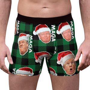 Funny Trump Face MAGA Boxer Briefs, Funny Trump Boxer, Trump Christmas Gift, Republican Gift 681776 - GOP