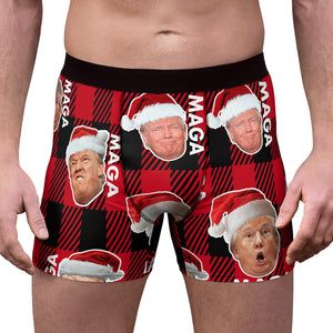 Funny Trump Face MAGA Boxer Briefs, Funny Trump Boxer, Trump Christmas Gift, Republican Gift 681776 - GOP