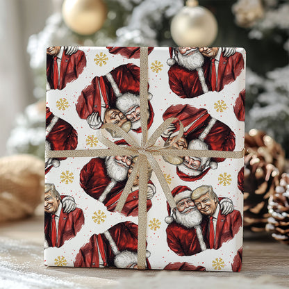 Santa's Favorite President Wrapping Paper, Political Xmas Gift Wrap, Trump Christmas Gift, Republican Gift 681778 - GOP