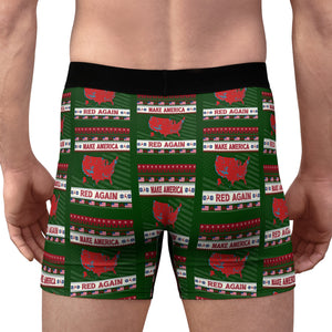 Make America Red Again Boxer Briefs, Trump Christmas Gift, Trump Boxer Briefs 681817 - GOP