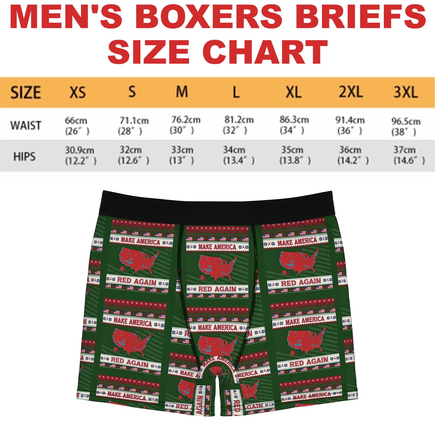 Make America Red Again Boxer Briefs, Trump Christmas Gift, Trump Boxer Briefs 681817 - GOP