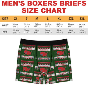 Make America Red Again Boxer Briefs, Trump Christmas Gift, Trump Boxer Briefs 681817 - GOP