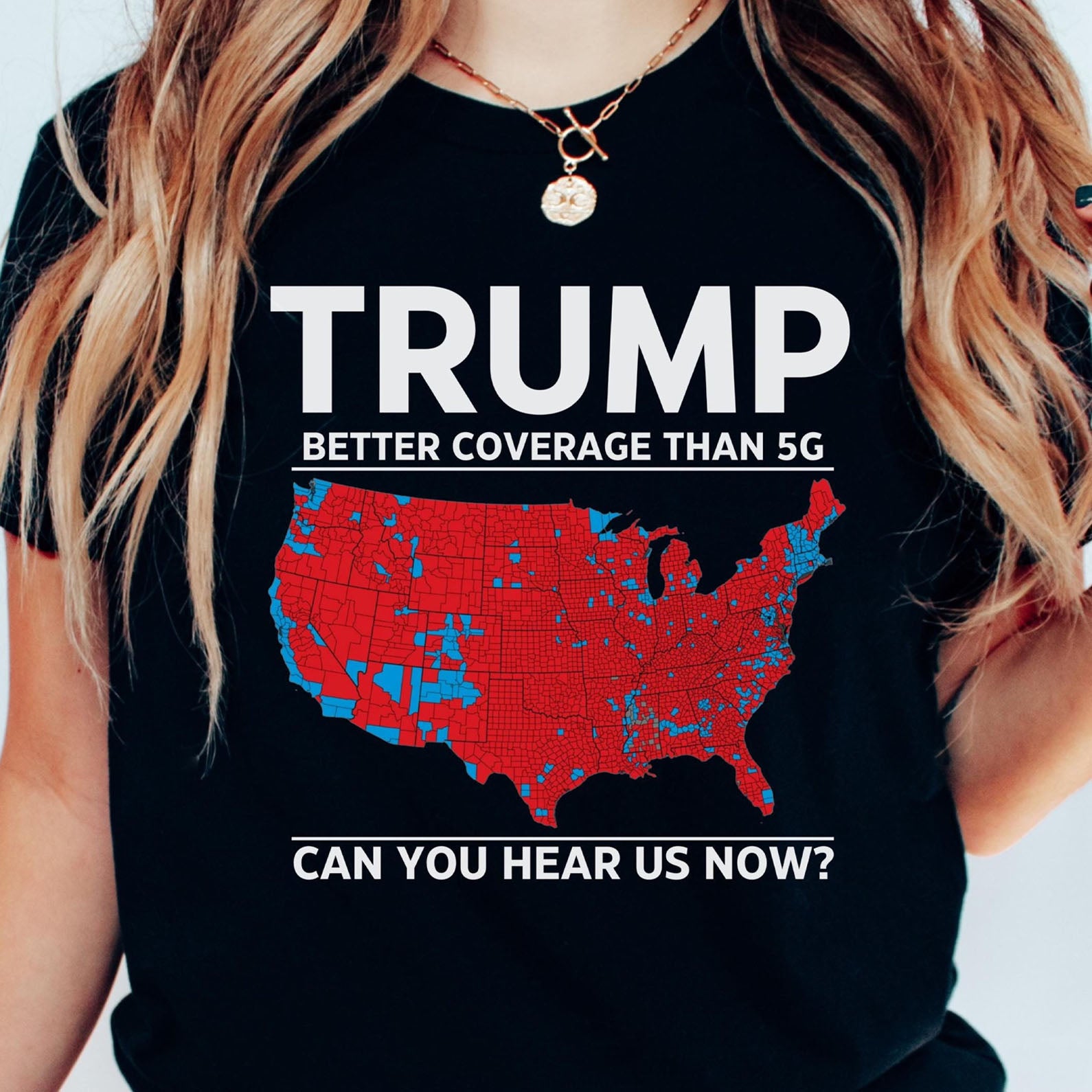 Trump better coverage than 5G Shirt Unisex T-Shirt for Republican Supporters, President Trump 47th President Tee, Trump Vance C1822 - GOP