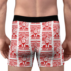 Make Christmas Great Again Boxer Briefs, Trump Christmas Gift, Funny Christmas Gift 681826 - GOP