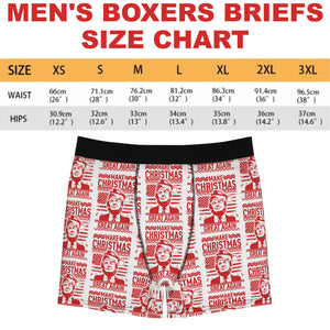 Make Christmas Great Again Boxer Briefs, Trump Christmas Gift, Funny Christmas Gift 681826 - GOP