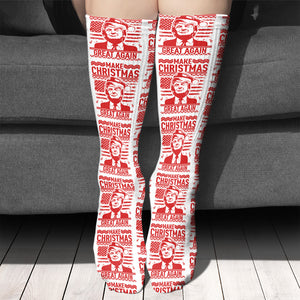 Make Christmas Great Again Socks, Trump Christmas Gift for Christmas, MAGA Gift , Gift For Trump Supporters 681826 - GOP