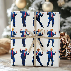 Trump Christmas Wrapping Paper, Trump Christmas Wrapping Paper, Make Christmas Great Again Wrapping Paper, MAGA Gift Wrap, Republican Gift M1828 - GOP