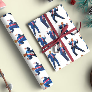 Trump Christmas Wrapping Paper, Trump Christmas Wrapping Paper, Make Christmas Great Again Wrapping Paper, MAGA Gift Wrap, Republican Gift M1828 - GOP