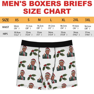 Christmas Trump Santa Boxer Briefs, Political Xmas Gift, Trump Christmas Gift, Republican Gift 681829 - GOP