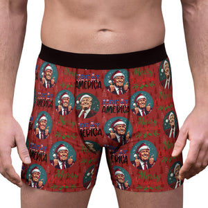 Trump Great America Boxer Briefs, Political Xmas Gift, Trump Christmas Gift, Republican Gift 681830 - GOP