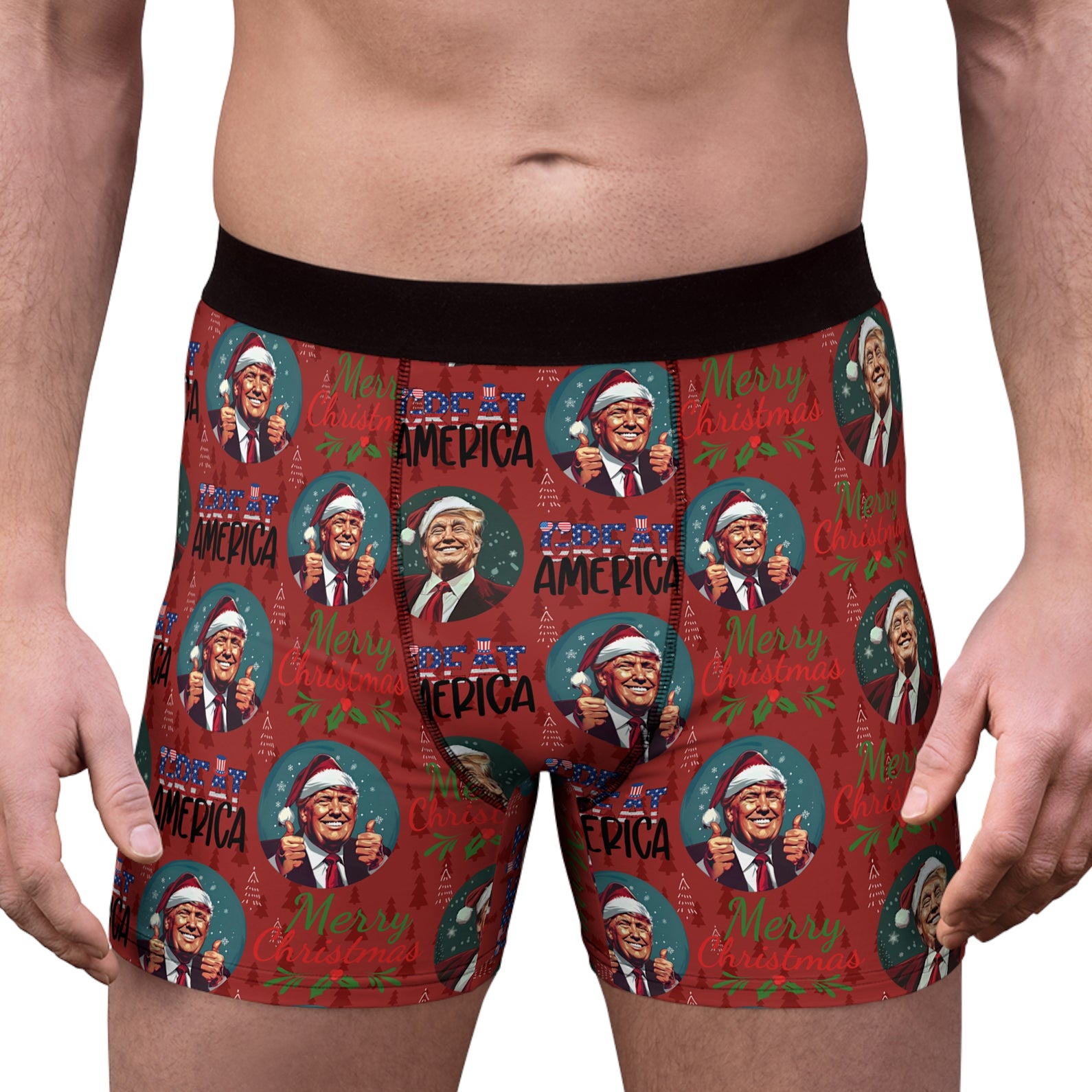 Trump Great America Boxer Briefs, Political Xmas Gift, Trump Christmas Gift, Republican Gift 681830 - GOP