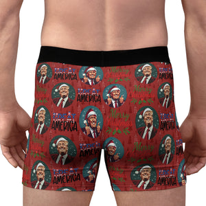 Trump Great America Boxer Briefs, Political Xmas Gift, Trump Christmas Gift, Republican Gift 681830 - GOP