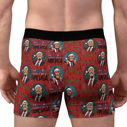 Trump Great America Boxer Briefs, Political Xmas Gift, Trump Christmas Gift, Republican Gift 681830 - GOP
