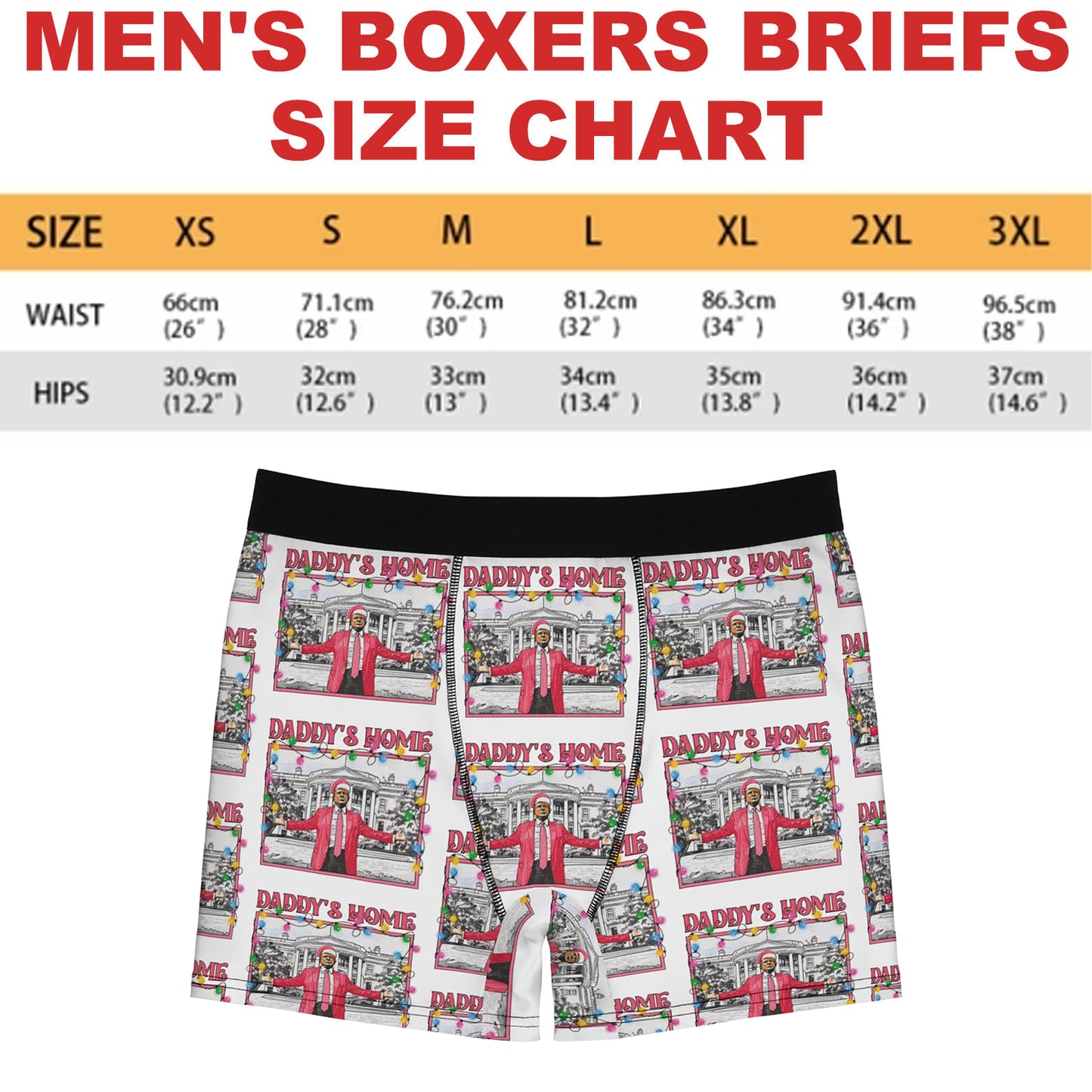 Daddy's Home In Pink Boxer Briefs, Political Xmas Gift, Trump Christmas Gift, Republican Gift 681831 - GOP