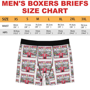 Daddy's Home In Pink Boxer Briefs, Political Xmas Gift, Trump Christmas Gift, Republican Gift 681831 - GOP