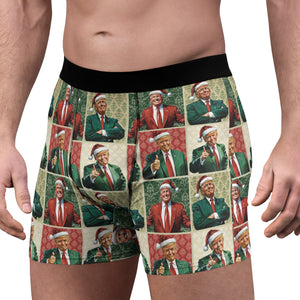 Jolly Trump Boxer Briefs, Political Xmas Gift, MAGA Gift, Trump Christmas Gift, Republican Gift 681833 - GOP