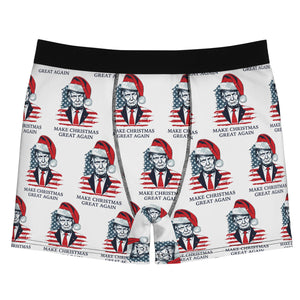 Trump Make Christmas Great Again Boxes Briefs, Trump Fan Gift, Political Boxers Gift, Republican Gift 681834 - GOP