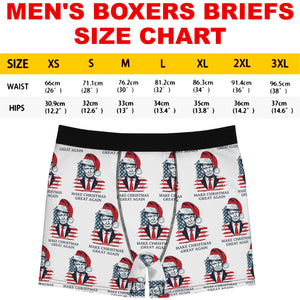 Trump Make Christmas Great Again Boxes Briefs, Trump Fan Gift, Political Boxers Gift, Republican Gift 681834 - GOP