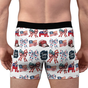 Trump Vance Coquette Boxer Briefs, Trump Boxer Briefs, MAGA Gift, Trump Christmas Gift, Republican Gift 681836 - GOP