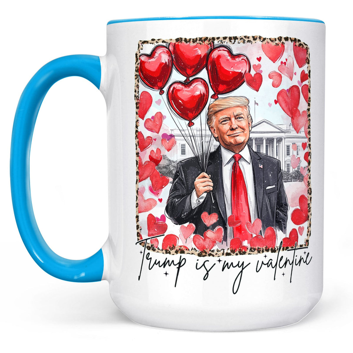Trump Is My Valentine, Retro Valentines Mug, Funny Trump White Mug Accent Mug 681849 - GOP