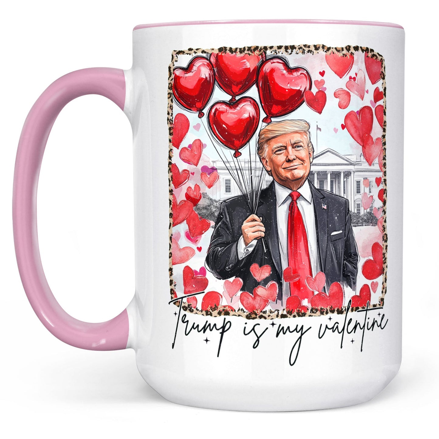 Trump Is My Valentine, Retro Valentines Mug, Funny Trump White Mug Accent Mug 681849 - GOP