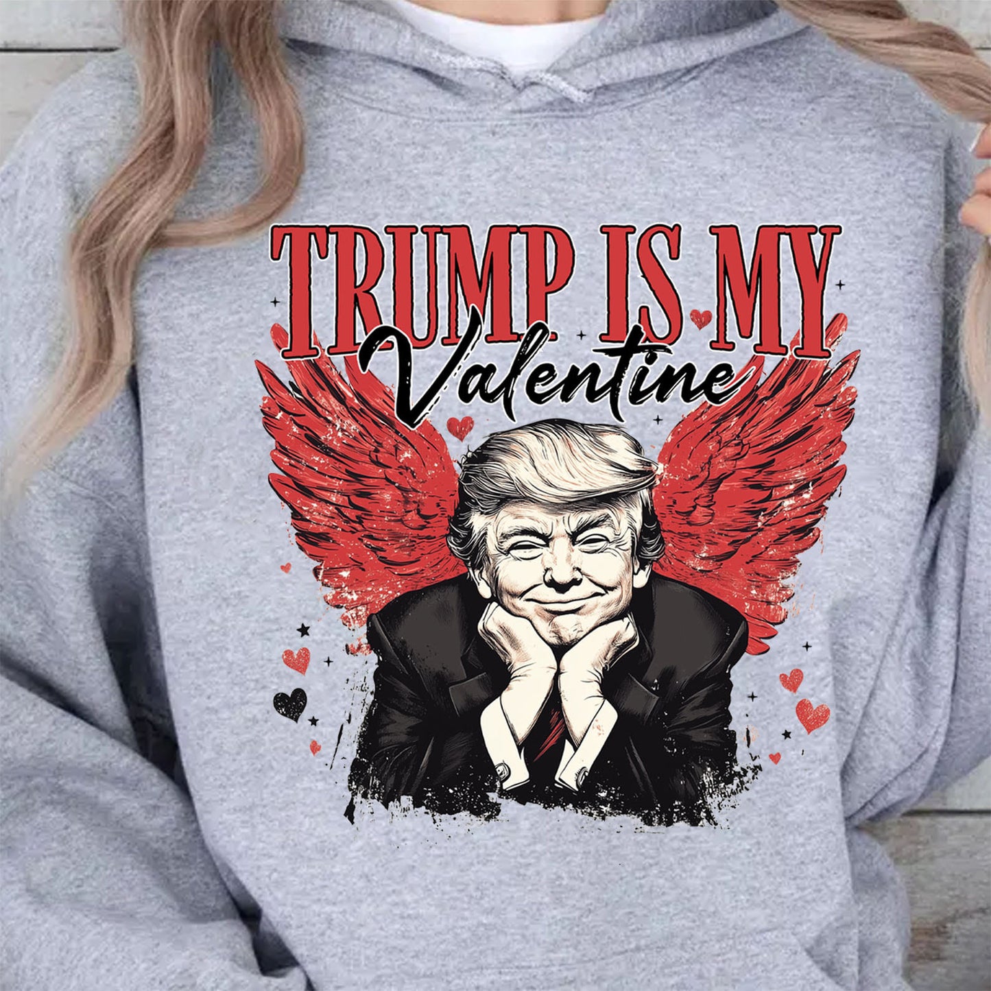 Trump Is My Valentine, Retro Valentines Shirt, Trump Valentine's Day Sweatshirt Bright 681850 - GOP