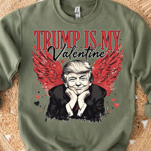 Trump Is My Valentine, Retro Valentines Shirt, Trump Valentine's Day Sweatshirt Bright 681850 - GOP