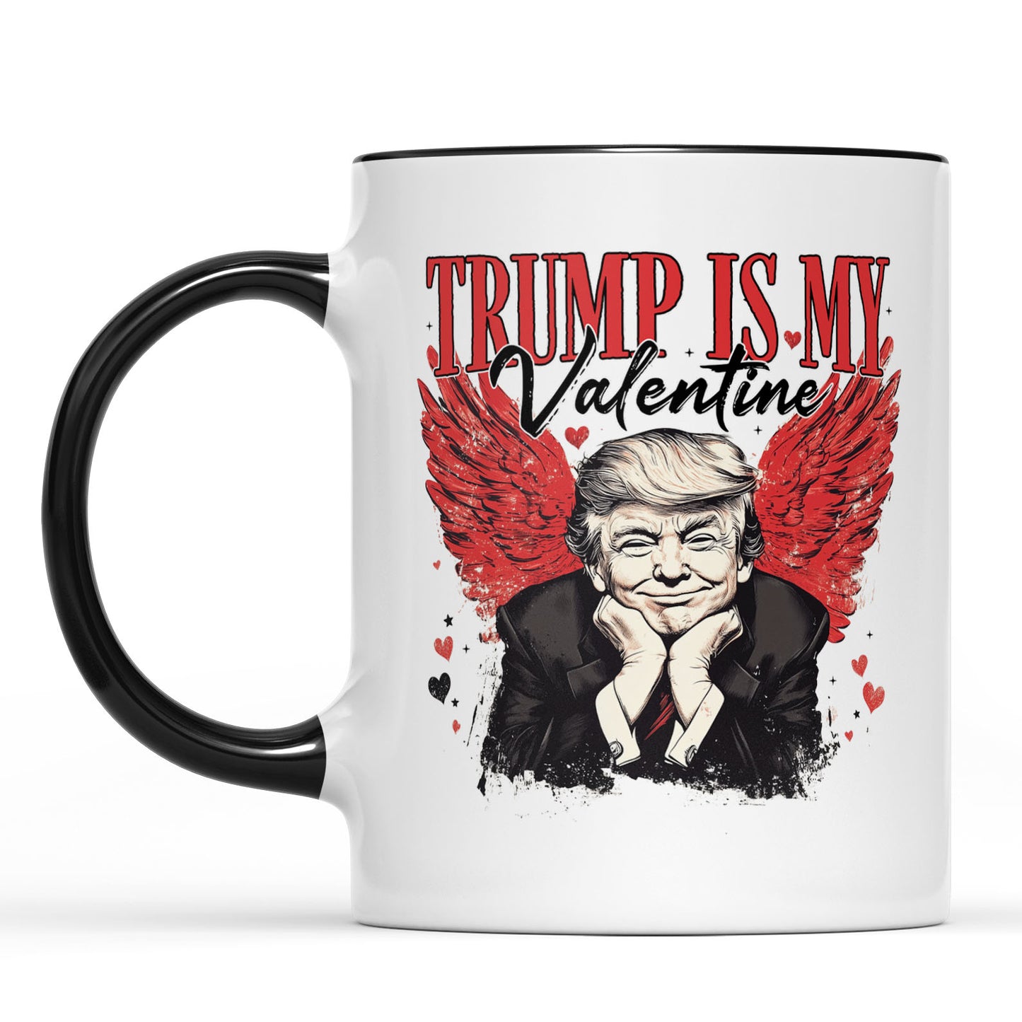 Trump Is My Valentine, Retro Valentines Mug, Trump Valentine's Day White Mug Accent Mug 681850 - GOP