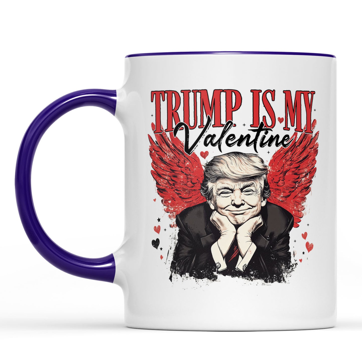 Trump Is My Valentine, Retro Valentines Mug, Trump Valentine's Day White Mug Accent Mug 681850 - GOP