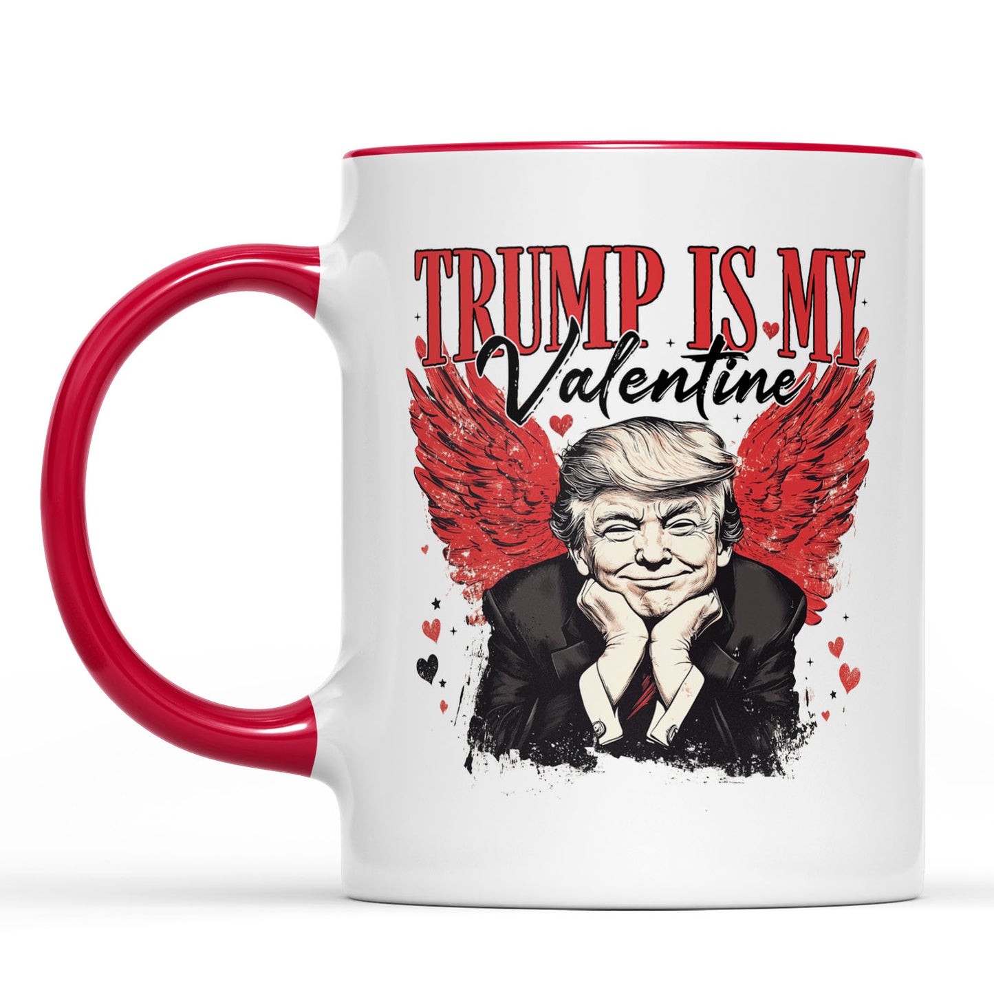 Trump Is My Valentine, Retro Valentines Mug, Trump Valentine's Day White Mug Accent Mug 681850 - GOP