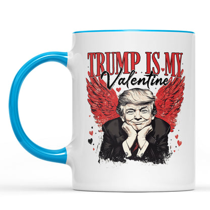 Trump Is My Valentine, Retro Valentines Mug, Trump Valentine's Day White Mug Accent Mug 681850 - GOP