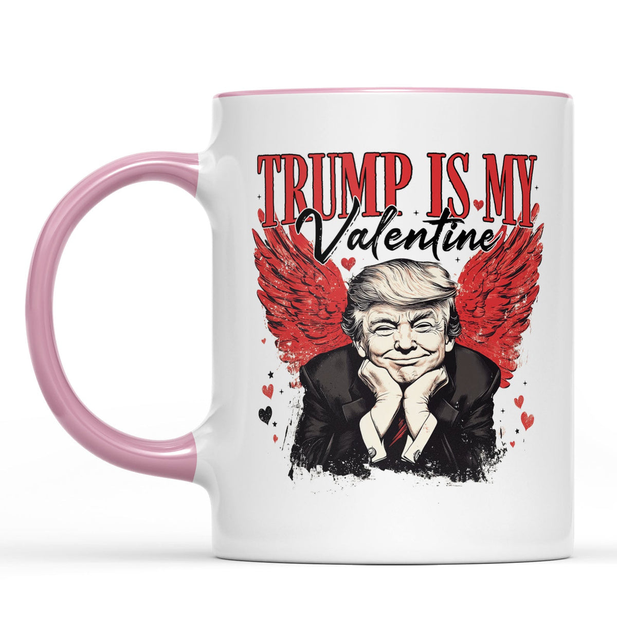 Trump Is My Valentine, Retro Valentines Mug, Trump Valentine's Day White Mug Accent Mug 681850 - GOP