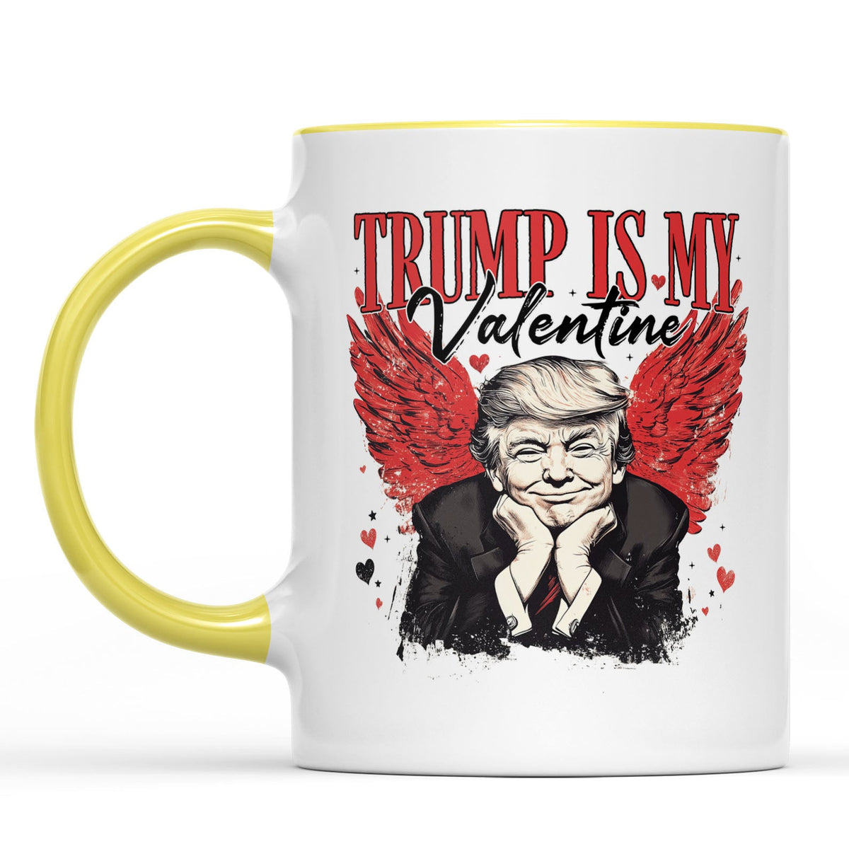 Trump Is My Valentine, Retro Valentines Mug, Trump Valentine's Day White Mug Accent Mug 681850 - GOP