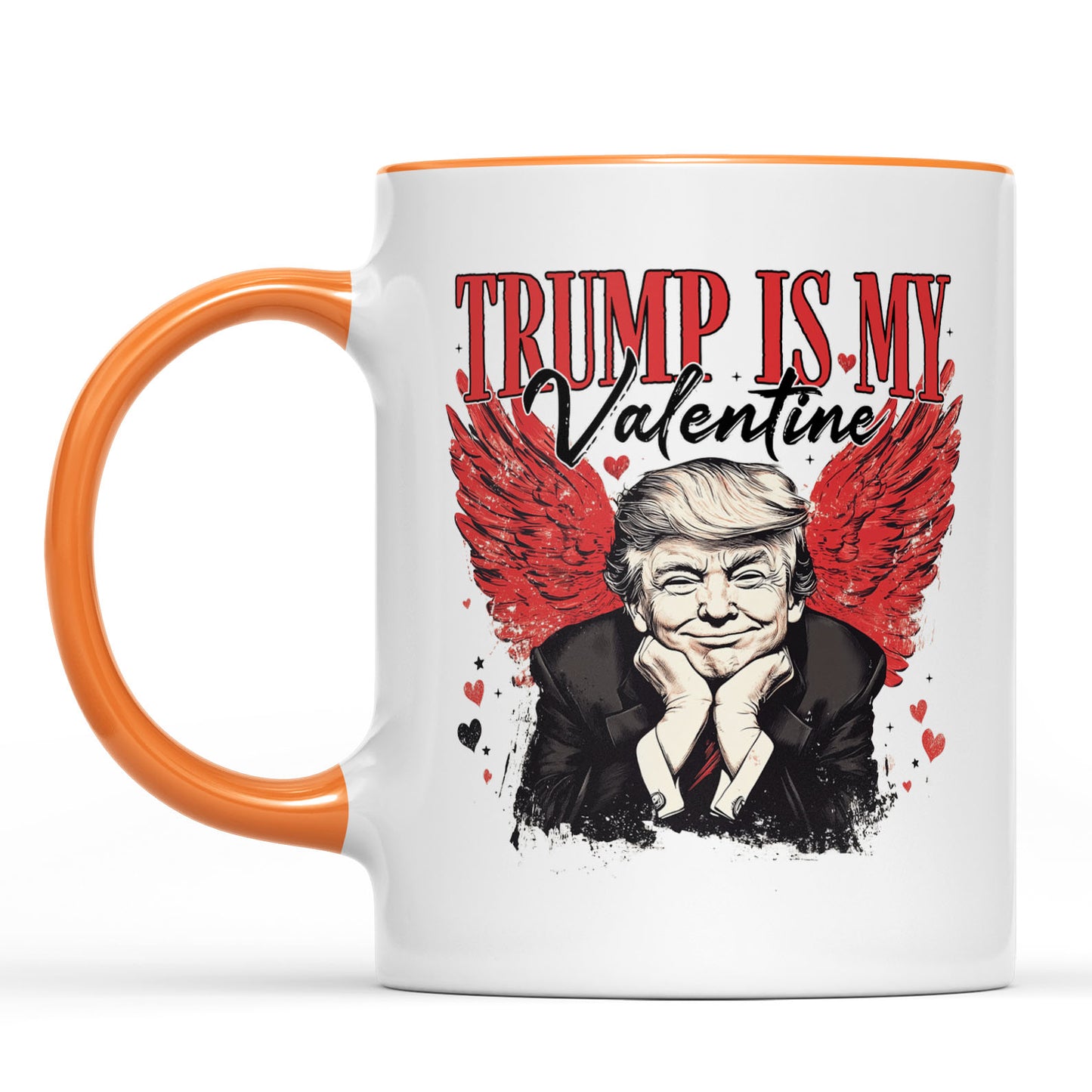 Trump Is My Valentine, Retro Valentines Mug, Trump Valentine's Day White Mug Accent Mug 681850 - GOP