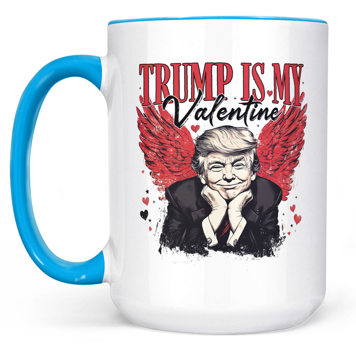 Trump Is My Valentine, Retro Valentines Mug, Trump Valentine's Day White Mug Accent Mug 681850 - GOP
