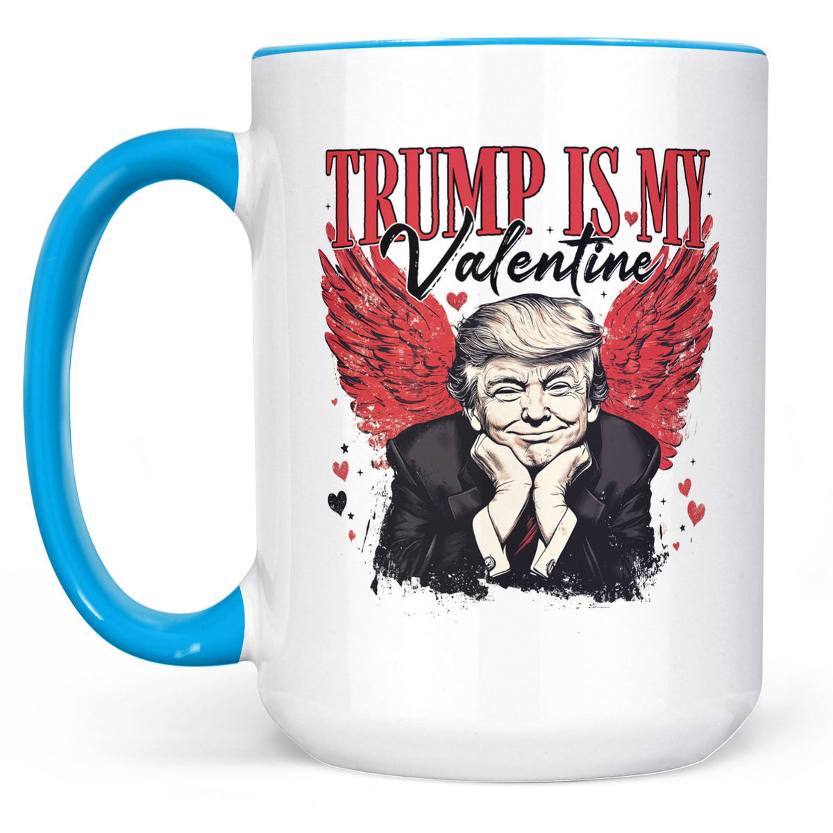 Trump Is My Valentine, Retro Valentines Mug, Trump Valentine's Day White Mug Accent Mug 681850 - GOP