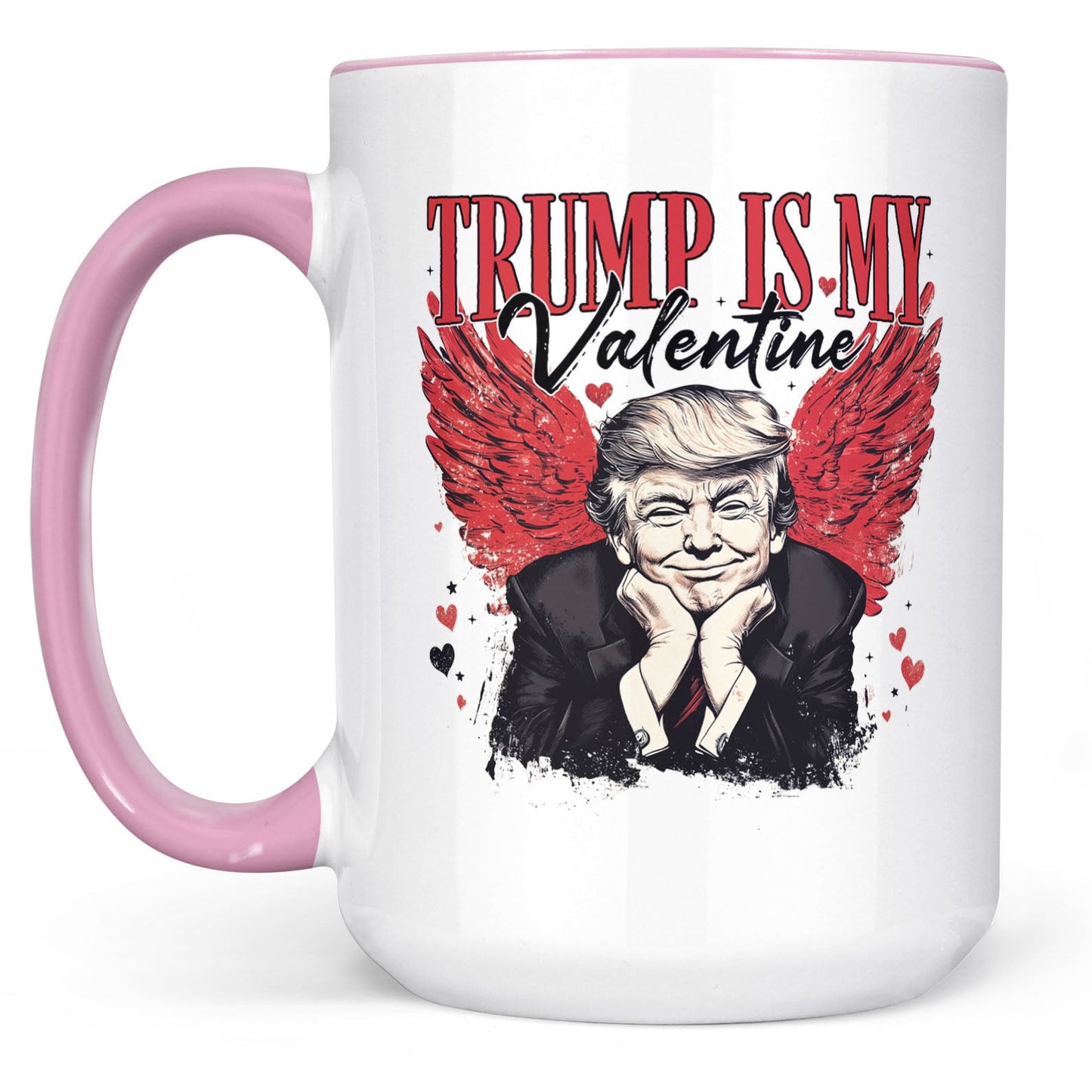 Trump Is My Valentine, Retro Valentines Mug, Trump Valentine's Day White Mug Accent Mug 681850 - GOP
