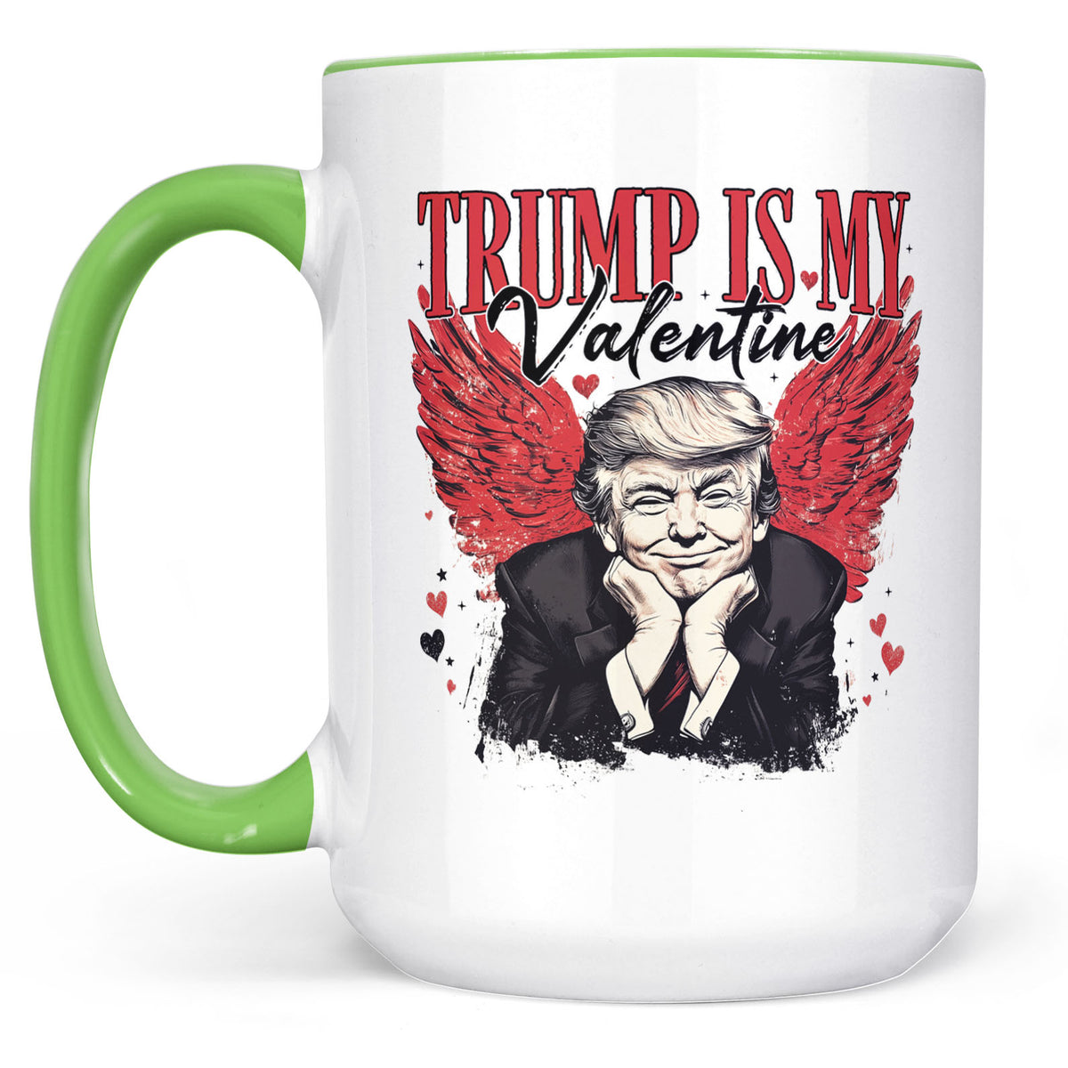 Trump Is My Valentine, Retro Valentines Mug, Trump Valentine's Day White Mug Accent Mug 681850 - GOP