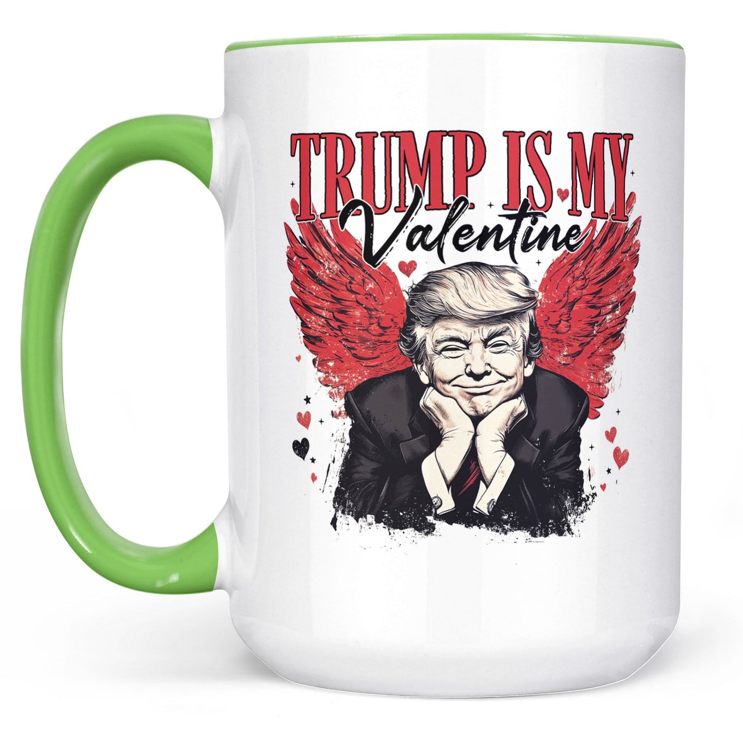 Trump Is My Valentine, Retro Valentines Mug, Trump Valentine's Day White Mug Accent Mug 681850 - GOP