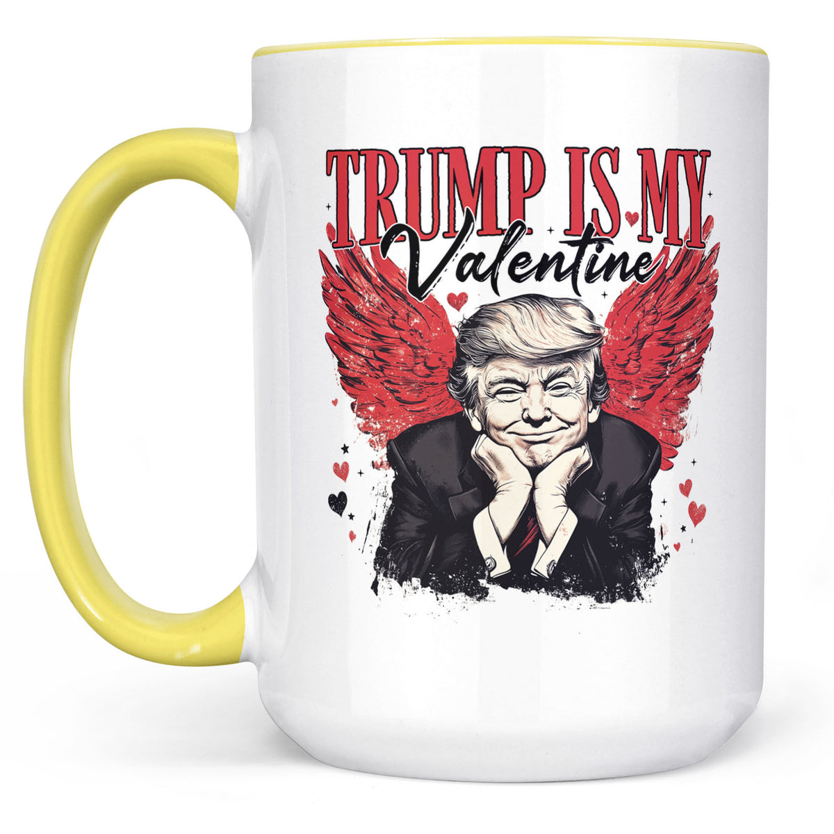 Trump Is My Valentine, Retro Valentines Mug, Trump Valentine's Day White Mug Accent Mug 681850 - GOP
