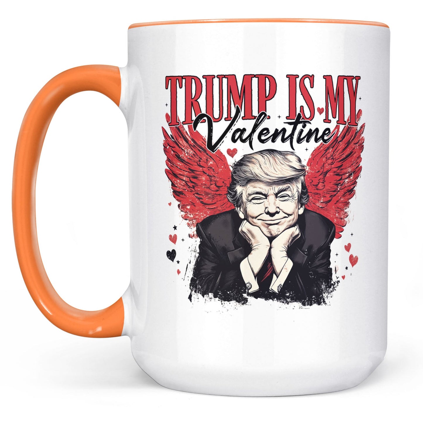 Trump Is My Valentine, Retro Valentines Mug, Trump Valentine's Day White Mug Accent Mug 681850 - GOP