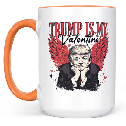 Trump Is My Valentine, Retro Valentines Mug, Trump Valentine's Day White Mug Accent Mug 681850 - GOP