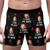 I Love with Heart Boxer Briefs, Custom Face Photo Boxer, Custom Valentine Gift Ideas for Husband, Boyfriend 681858