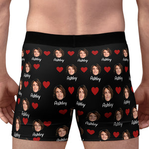 Custom Photo Property Of | Live Preview Custom Face Photo Boxer Briefs | Funny Personalized Gift Ideas for Husband, Boyfriend, Valentines Day 681861